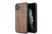 Puhelin - Kannet ja kotelot - Mercedes Wood Line Walnut Case for iPhone 11 Pro Max - Brown - 3700740470718