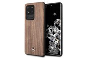 Puhelin - Kannet ja kotelot - Mercedes  Wood Line Walnut Case for Samsung Galaxy S20 Ultra - Brown - 3700740473641
