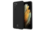 Puhelin - Kannet ja kotelot - Mercedes Silicone Line Case for Samsung Galaxy S21+ - Black - 3700740497814