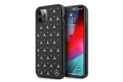 Puhelin - Kannet ja kotelot - Mercedes Silver Stars Pattern Case for iPhone 12 Pro Max - Black - 3666339012748