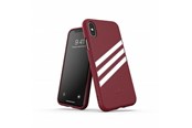 Puhelin - Kannet ja kotelot - Adidas OR Moulded PU Suede Case for iPhone X / XS - burgundy - 8718846064842