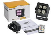 Musiikki-instumentit & DJ-laitteet - Algam Lighting 4 x 4W RGB+WW Par LED akulla - IP65 - LAL EVENTPAR44-QUAD-IP