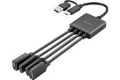 USB hub - Sandberg USB-C/A to 2A+2C Splitter USB hub - 4 porttia - Musta - 136-81