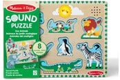 Palapelit - Melissa & Doug Sound Puzzle Zoo Animals - 6074882