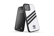 Puhelin - Kannet ja kotelot - Adidas OR Moulded Case PU for iPhone 12 Pro Max - White & Black - 8718846083676