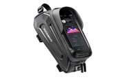 Puhelin - Muut lisävarusteet - Rockbros B68-1 frame-mounted bicycle bag with phone pocket - 1.7L - Black - Rockbros-B68-1