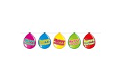 Lelut - Folat BV Bunting Balloons Happy Birthday 10mtr. - 65500