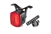 Polkupyörän valot - Rockbros Q2S LED Rear Bike Light with Smart Stop System + USB-C - USB-A Cable - Black - Q2S
