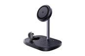 Puhelin - Adapterit & Laturit - Baseus EnerFill FS41 3-in-1 Cooling Wireless Charger with EU Plug 45W and USB-C to USB-C Cable - Black - P10281904123-01
