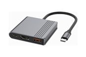 USB hub - Gembird 3-Port USB-C USB hub - 3 porttia - USB 3.2 - Harmaa - A-CM-COMBO3-05