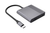 USB hub - Gembird 3-Port USB-C USB hub - 3 porttia - USB 3.2 - Harmaa - A-CM-COMBO3-04