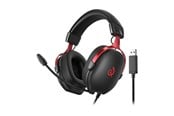Kuulokkeet - QCY Heroad VN200 Gaming Headphones - H7GM black red