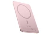 Powerbank - Baseus PicoGo AM41 5000mAh 20W Ultra-Slim Power Bank MagSafe Compatible with Simple USB-C 60W 30cm Cable - Pink Powerbank - Vaaleanpunainen - 5000 mAh - P1007680C453-00