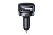 Puhelin - Adapterit & Laturit - Baseus PrimeTrip VR1 60W USB-A USB-C Car Charger with Retractable USB-C Cable - Black - C00069001121-00