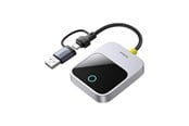 Puhelin - Muut lisävarusteet - Baseus SafeJourney Series Wireless CarPlay Adapter - Gray - C10745100813-00