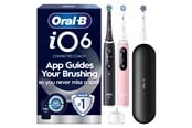 Sähköhammasharjat - Oral-B Sähköhammasharja iO6 BlackLava/PinkSand Sens Duo + 1 Extra Refill - 8006530067508