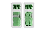 Verkkokaapelit - StarTech.com network coupler - green - Vihreä - DUPLEXLCAPCNOF