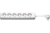Virtakaapelit (ulkoinen) - Pro 6-Way Power Strip 5 m white 5 m - 6x safety soc - 4040849388408