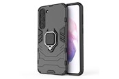 Puhelin - Kannet ja kotelot - Hurtel Ring Armor Case for Samsung Galaxy S23+ Armored Cover Magnetic Holder Ring Black - 5907769352126