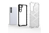 Puhelin - Kannet ja kotelot - Hurtel Honeycomb Case for Samsung Galaxy S23+ Armored Hybrid Cover Transparent - 9145576272329