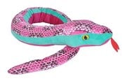 Pehmolelu - Wild Republic Plush Toy Snakes 137 cm Honeycomb Pink - 22185