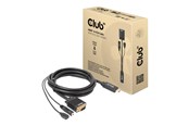 Näyttökaapeli - Club 3D adapter cable - HDMI / VGA / audio - 2 m - CAC-1712