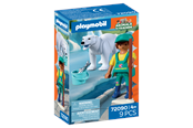 Hahmot - Playmobil Eläintarha: Jääkarhu ja eläintenhoitaja - 72090