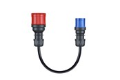 Sähköauton lataus - go-e Gemini flex -adapteri 11 kW - CEE blue 16 A - CH-04-35