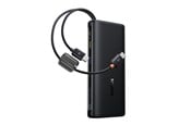 Powerbank - Baseus EnerFill FC41 20000mAh 100W Power Bank with Digital Display and Built-in Dual USB-C Cable - Black Powerbank - musta - 20000 mAh - E0028N03