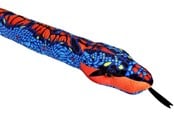 Pehmolelu - Wild Republic Plush Toy Snakes 137 cm Blue And Orange - 23524