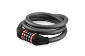 Pyörätarvikkeet - Rockbros RKS507-1BK bicycle lock with combination 1.8 m - black - RKS507-1BK