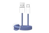 USB kaapelit - Puro Fabrik 2.0 10W USB-A - USB-C Braided Cable 1.5 m - Blue - PUCAC10WFABK415MTBL
