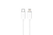 USB kaapelit - Puro TPE 20W USB-C - Lightning 2m cable - white - PUCAPLTC20W2MTWHI