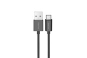 USB kaapelit - Puro  12W TPE USB-A Cable - microUSB 2m - Black - PUCM12W2MTBLK