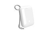 Powerbank - Puro Power Link 10 Plus 10000 mAh powerbank with built-in USB-C cable – white Powerbank - Valkoinen - 10000 mAh - PUFCBB100C2USBCWHI