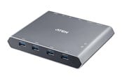 KVM-kytkimet - ATEN 2-Port 4K DisplayPort USB-C KVM Switch with Power Pass-through | Duo Flex (8K USB 3.2 / 4.0 Thunderbolt 4 Compatible) - US3311-AT-G