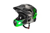 Pyörätarvikkeet - Rockbros TS-61 10110061003 Children's Bike Helmet with Detachable Chin Size S (48-54) - Green - 10110061003