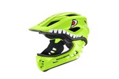 Pyörätarvikkeet - Rockbros TT-32003 Shark Children's Bike Helmet with Detachable Jaw Size S (48-52) - Green - TT-32003