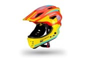 Pyörätarvikkeet - Rockbros TT-32SOYB-M children's bicycle helmet with detachable chinbar size M - yellow-orange - TT-32SOYB-M
