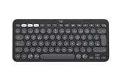 Näppäimistöt - Logitech Pebble Keys 2 K380s Wireless Keyboard - Tonal Graphite - Näppäimistö - Englanti (UK) - Harmaa - 920-011843