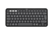 Näppäimistöt - Logitech Pebble Keys 2 K380s Wireless Keyboard - Tonal Rose - Näppäimistö - Saksa - Vaaleanpunainen - 920-011797