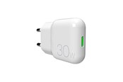 Puhelin - Adapterit & Laturit - Puro GaN Charger  SLIMPRO 30W USB-C - White - PUFCMTCUSBC30WG1WHI