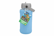 Fanituotteet - Paladone - MINECRAFT GLASS WATER BOTTLE WITH SLEEVE - PP16082MCF