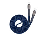 USB kaapelit - RivaCase PS6105 BL12 ENG Type-C / Type-C Nylon Bra - 4260403579503