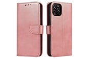 Puhelin - Kannet ja kotelot - Hurtel Magnet Case Elegant Case Cover with a Flap and Stand Function Poco M4 Pro 5G Pink - 5907769338298