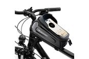 Puhelin - Muut lisävarusteet - Wozinsky bicycle bag for the frame armored with a phone pocket 1.7 l - black - 5907769372469