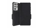 Puhelin - Kannet ja kotelot - ITSKINS HYBRID FOLIO cover for Samsung Galaxy S21 Ultra 4G / 5G®. Black with recycled leather - SGU3-HYBRF-BKRL