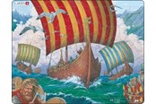 Palapelit - Larsen Puzzles Puzzle Viking Ship - Ormen Lange - 64 pieces Maxi (36.5x28.5 cm) Lattia - FI6