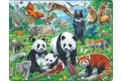 Palapelit - Larsen Puzzles Puzzle Chinese wildlife - 56 pieces Maxi (36.5x28.5 cm) Lattia - FH43