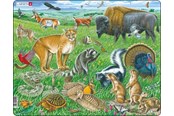 Palapelit - Larsen Puzzles Puzzle American prairie - 53 pieces Maxi (36.5x28.5 cm) Lattia - FH40